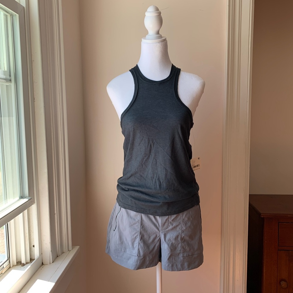 NWT We The Free Dark Gray Athletic Tank Top, Size XS
